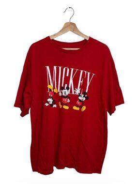 Disney Mickey Mouse Red Graphic T-Shirt XL Retro Classic Mickey Orig $35